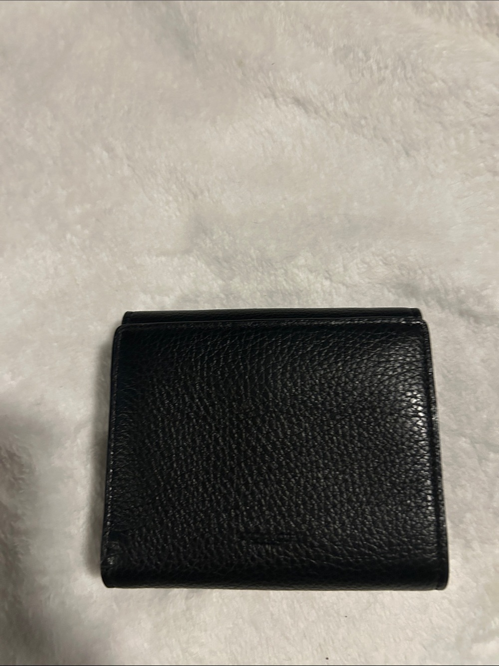 Coach Black Pebbled Leather Wallet with Gold Coach Horse & Carriage Emblem - Picture 4 of 4